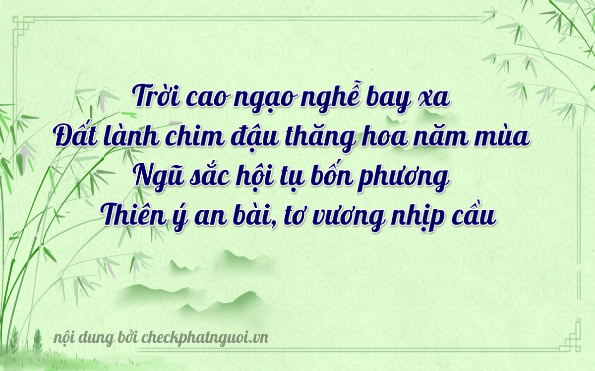 Bài thơ ý nghĩa cho <b>biển số 90A-23790</b> tại website checkphatnguoi.vn