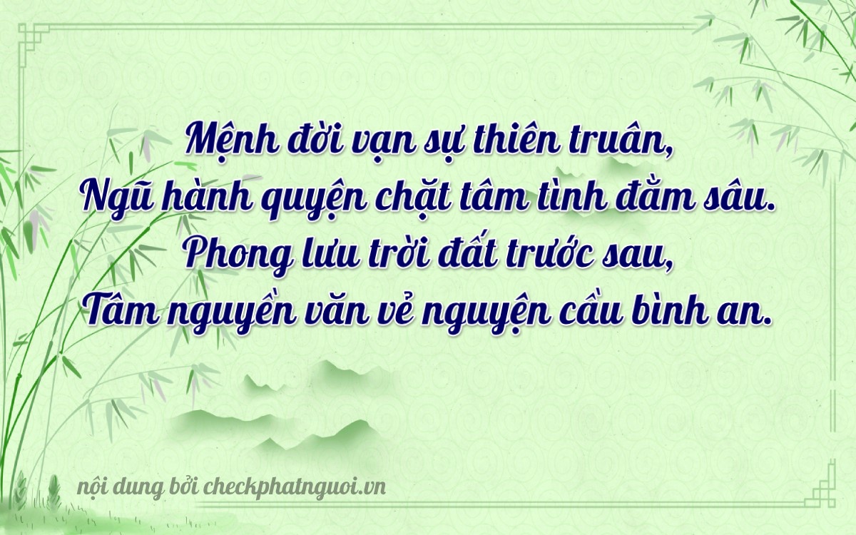 Bài thơ ý nghĩa cho <b>biển số 90A-26905</b> tại website checkphatnguoi.vn