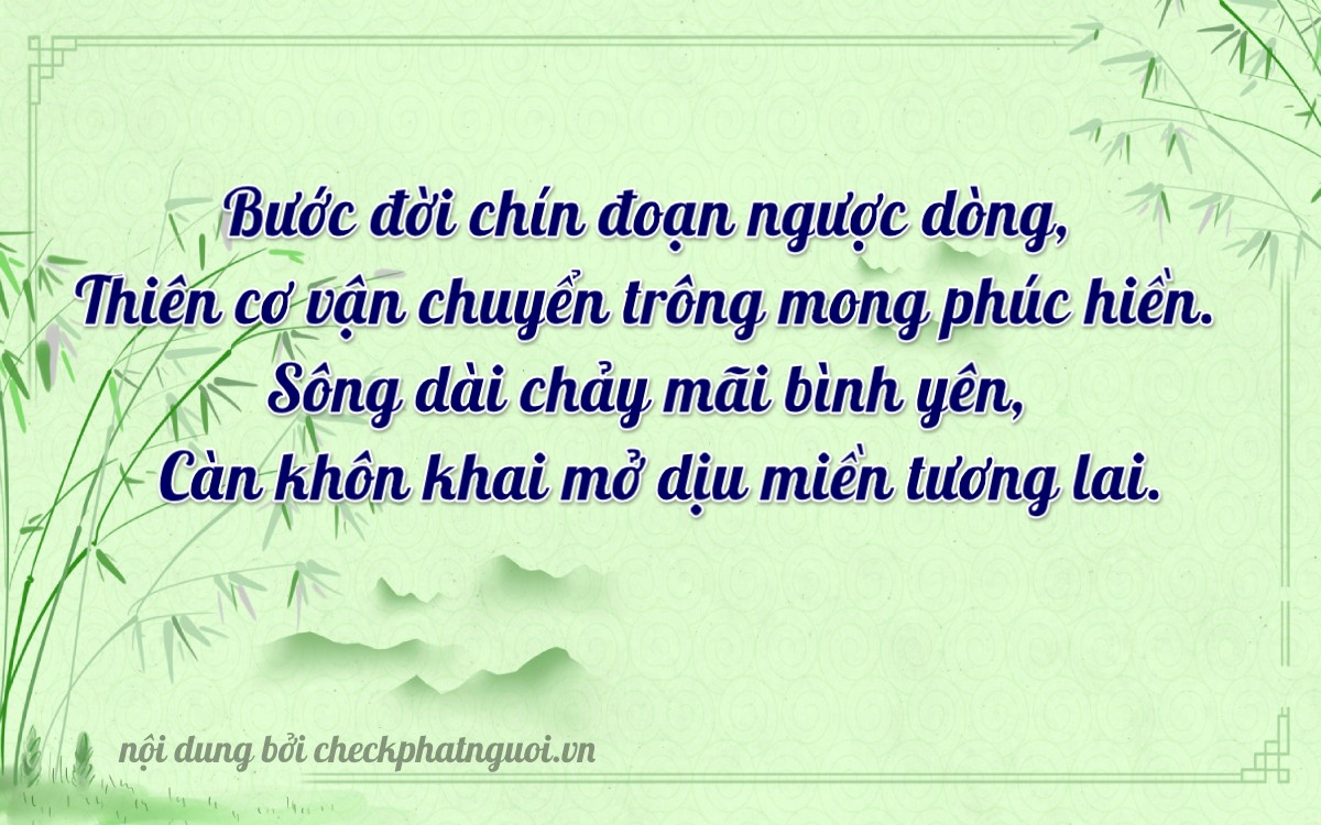 Bài thơ ý nghĩa cho <b>biển số 90A-29039</b> tại website checkphatnguoi.vn