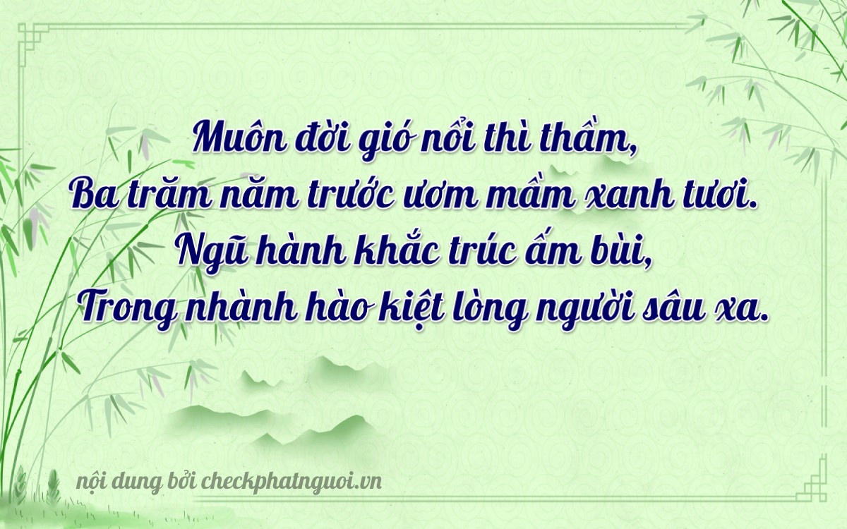 Bài thơ ý nghĩa cho <b>biển số 90A-30677</b> tại website checkphatnguoi.vn
