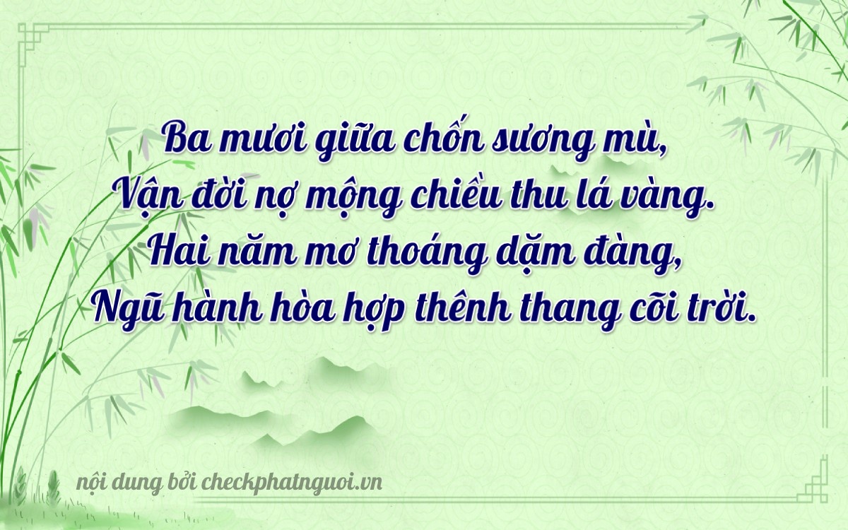 Bài thơ ý nghĩa cho <b>biển số 90A-32152</b> tại website checkphatnguoi.vn