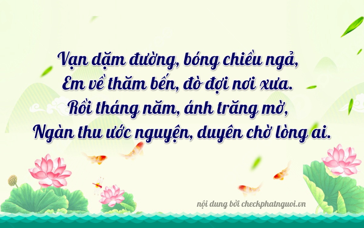 Bài thơ ý nghĩa cho <b>biển số 90A-35613</b> tại website checkphatnguoi.vn