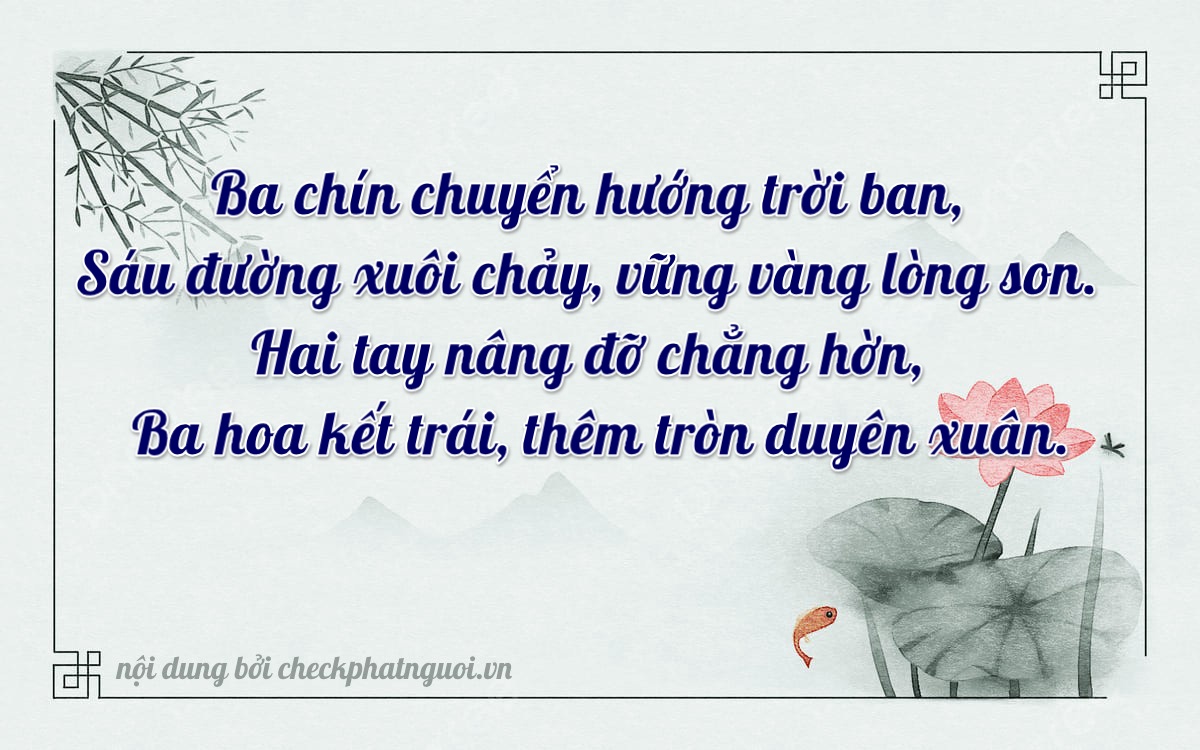 Bài thơ ý nghĩa cho <b>biển số 90A-39623</b> tại website checkphatnguoi.vn