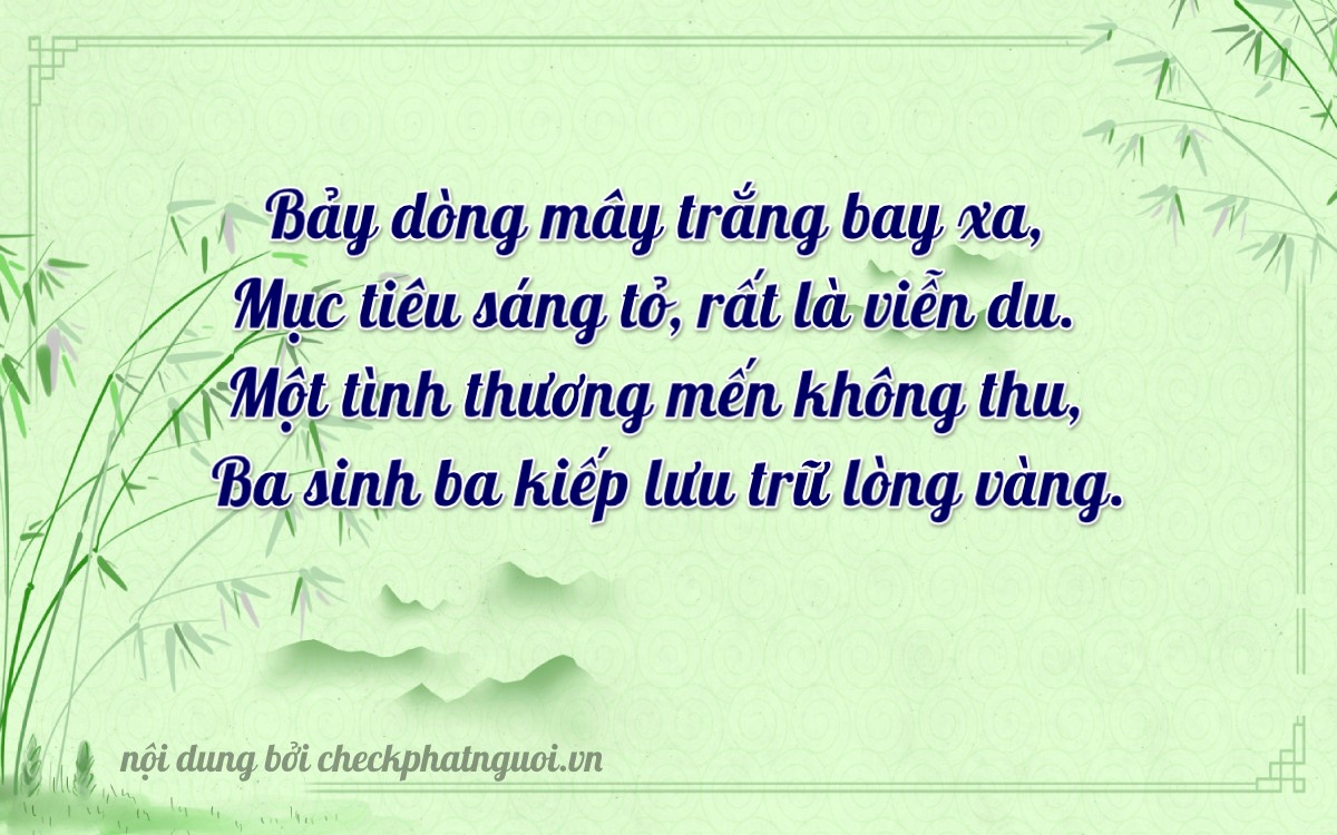 Bài thơ ý nghĩa cho <b>biển số 90AB-07163</b> tại website checkphatnguoi.vn