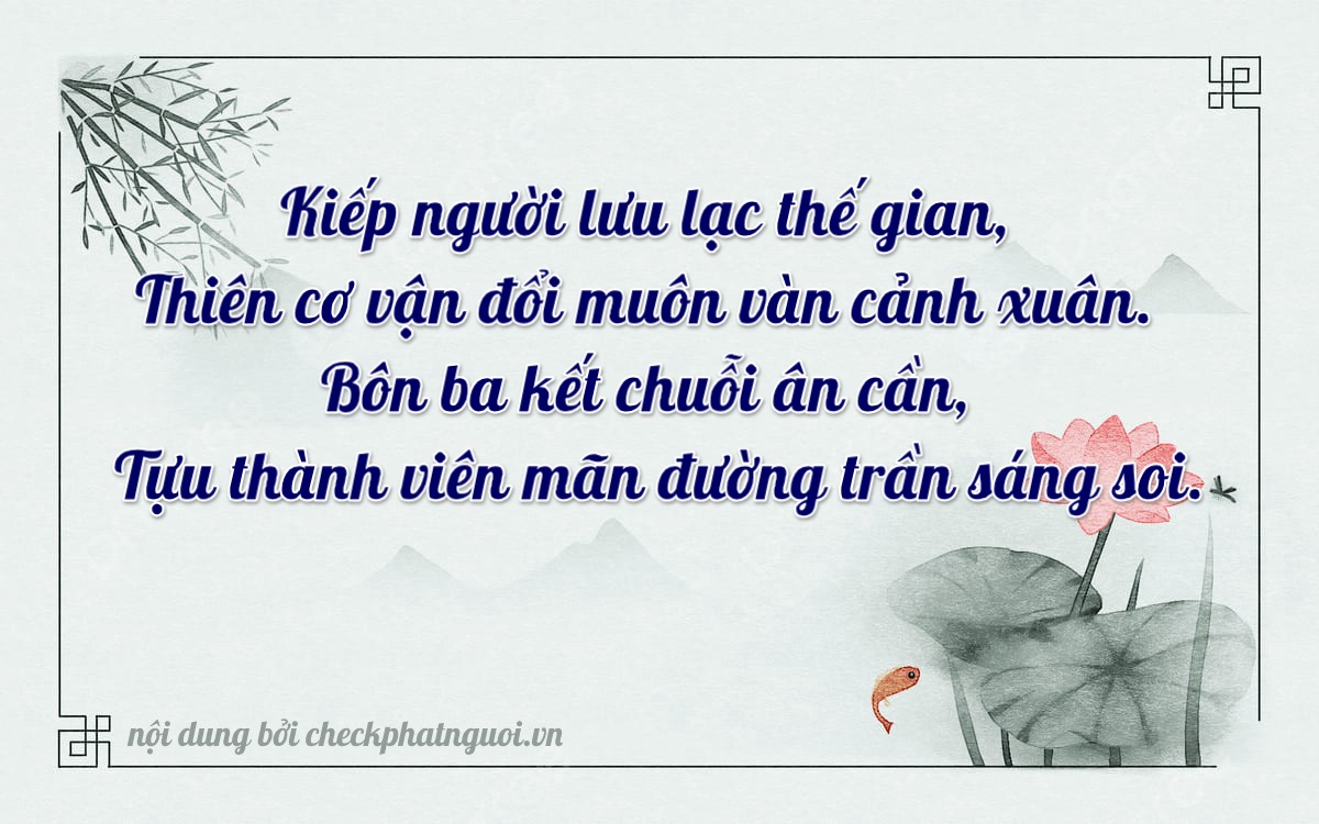 Bài thơ ý nghĩa cho <b>biển số 90AC-01404</b> tại website checkphatnguoi.vn