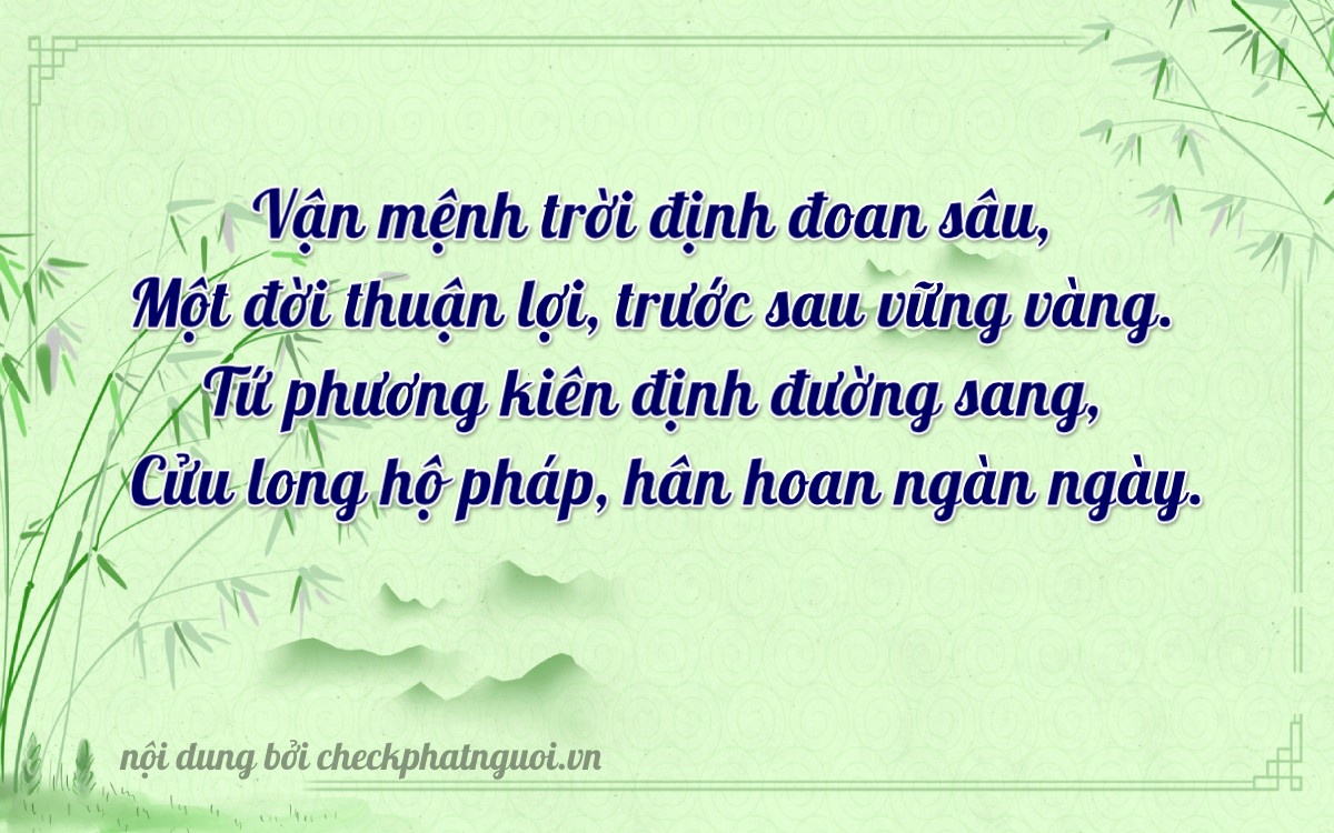 Bài thơ ý nghĩa cho <b>biển số 90AD-01459</b> tại website checkphatnguoi.vn