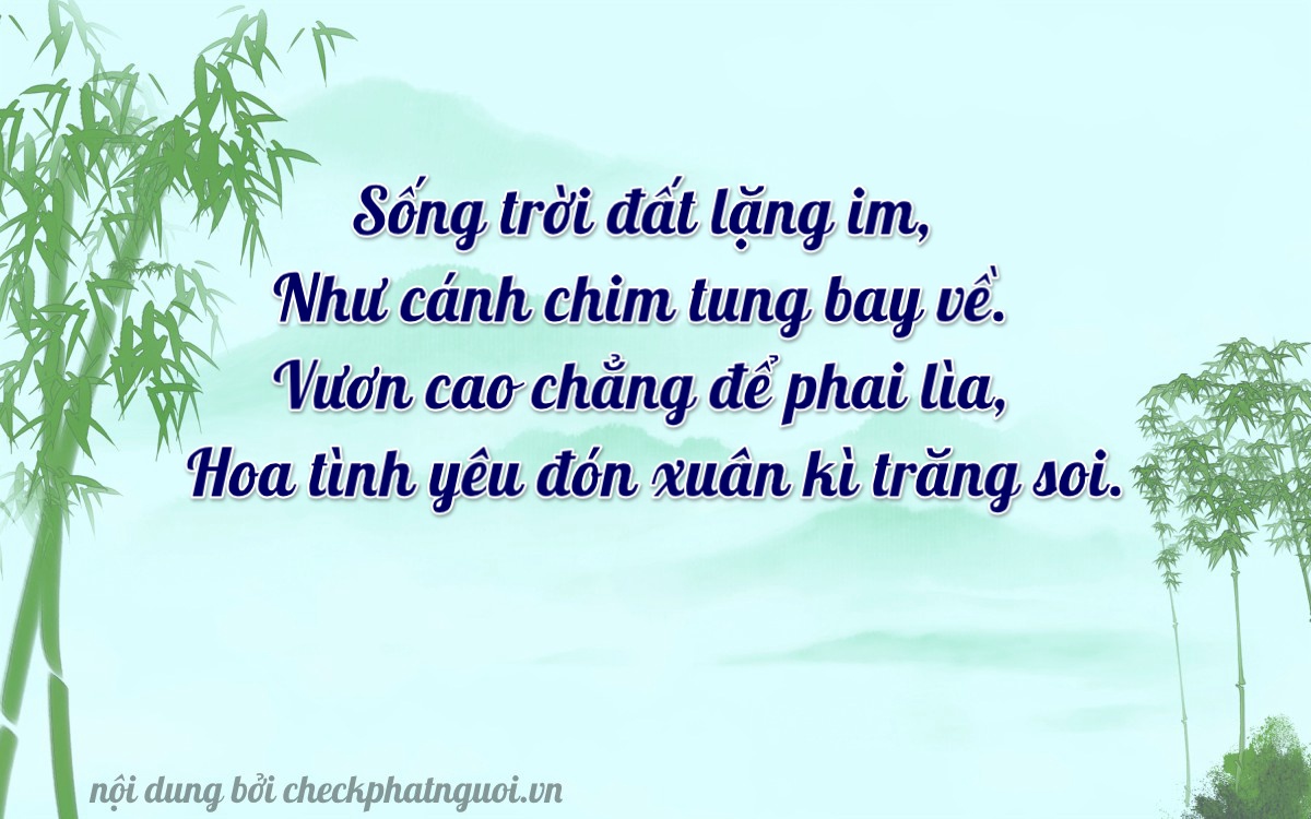 Bài thơ ý nghĩa cho <b>biển số 90AD-05761</b> tại website checkphatnguoi.vn