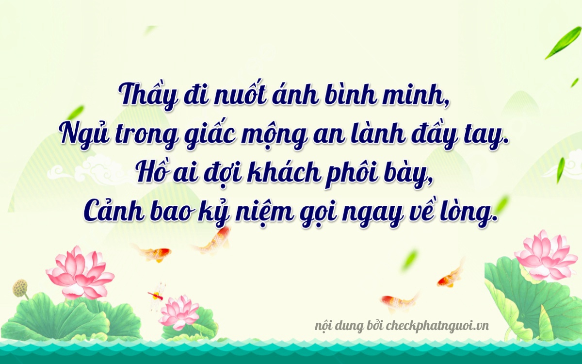 Bài thơ ý nghĩa cho <b>biển số 90AD-06068</b> tại website checkphatnguoi.vn