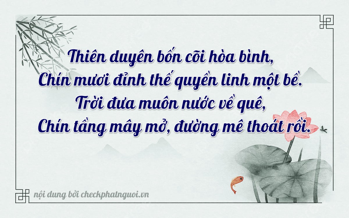 Bài thơ ý nghĩa cho <b>biển số 90AE-03996</b> tại website checkphatnguoi.vn