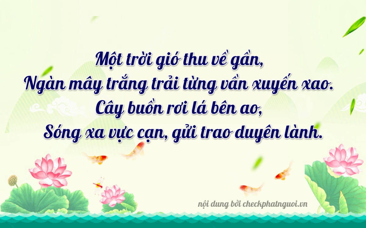 Bài thơ ý nghĩa cho <b>biển số 90AK-01903</b> tại website checkphatnguoi.vn