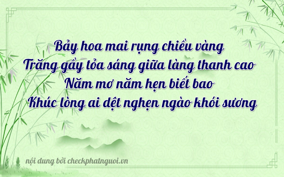 Bài thơ ý nghĩa cho <b>biển số 90B1-10725</b> tại website checkphatnguoi.vn