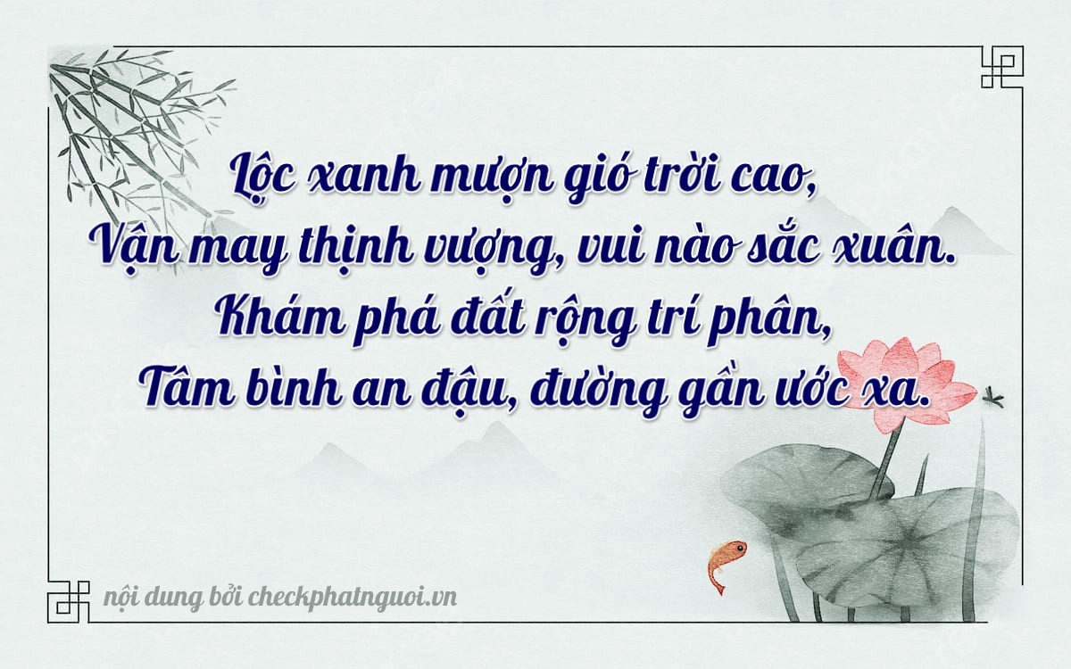 Bài thơ ý nghĩa cho <b>biển số 90B1-64582</b> tại website checkphatnguoi.vn