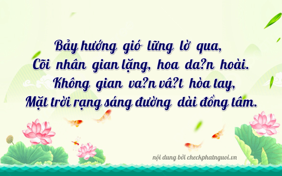 Bài thơ ý nghĩa cho <b>biển số 90B1-70067</b> tại website checkphatnguoi.vn