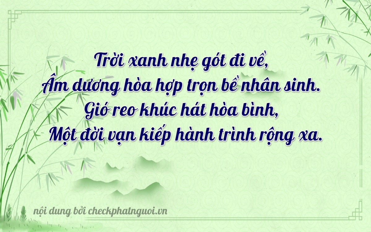 Bài thơ ý nghĩa cho <b>biển số 90B2-16710</b> tại website checkphatnguoi.vn
