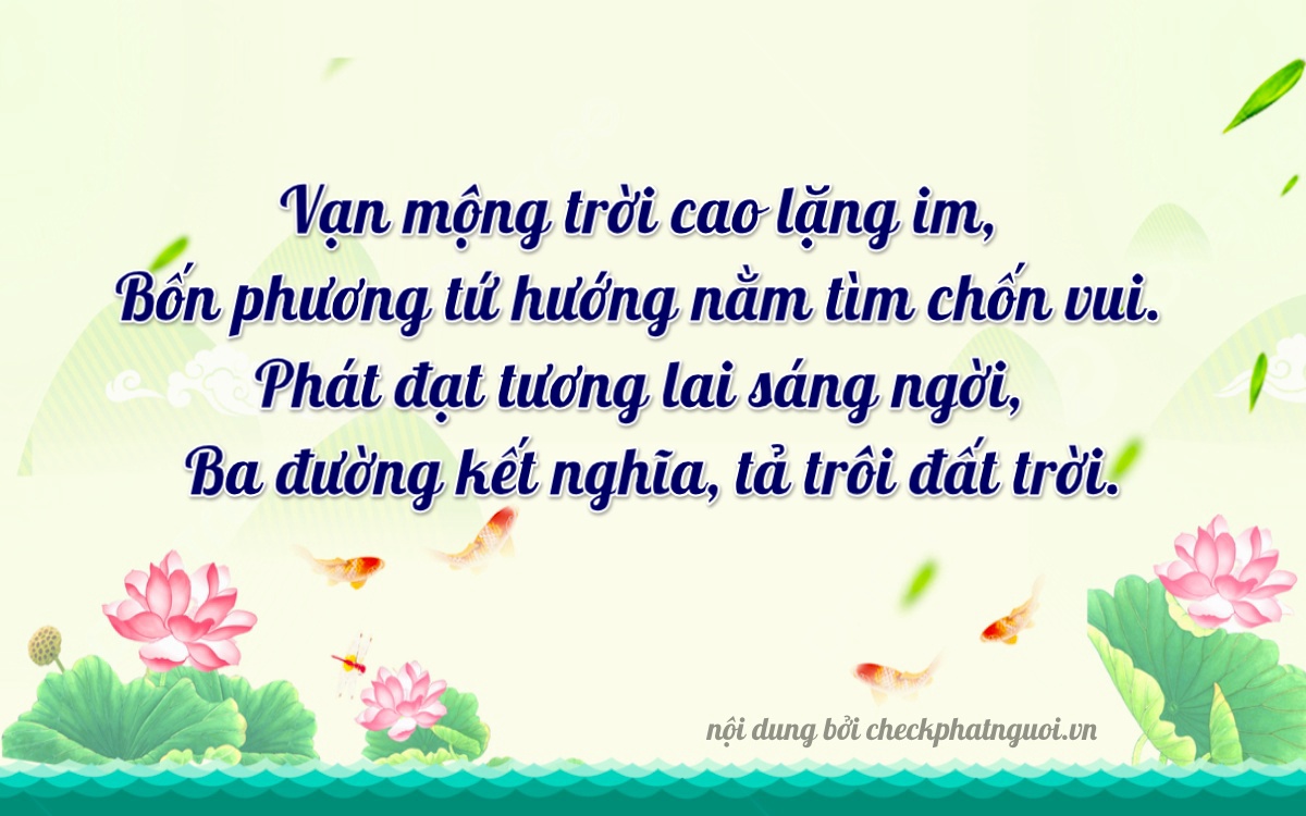Bài thơ ý nghĩa cho <b>biển số 90B2-48839</b> tại website checkphatnguoi.vn