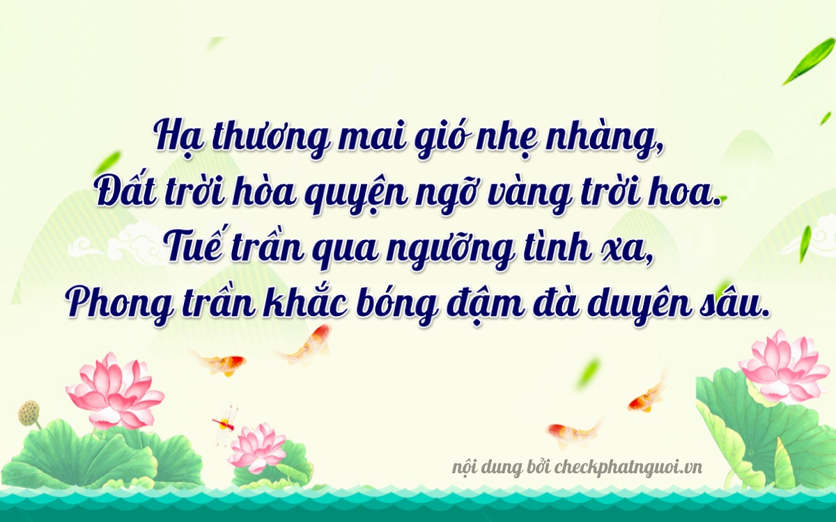 Bài thơ ý nghĩa cho <b>biển số 90B2-62189</b> tại website checkphatnguoi.vn