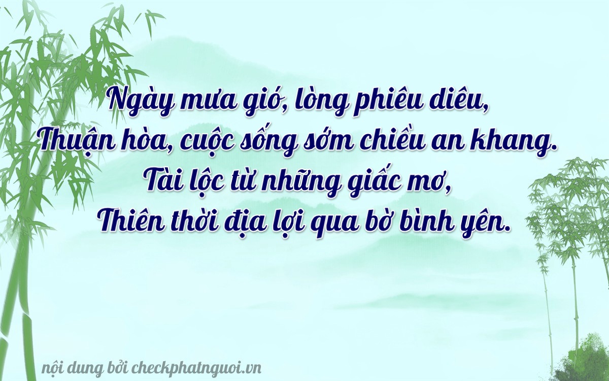 Bài thơ ý nghĩa cho <b>biển số 90B3-18991</b> tại website checkphatnguoi.vn