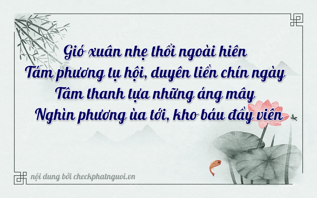 Bài thơ ý nghĩa cho <b>biển số 90B4-03816</b> tại website checkphatnguoi.vn