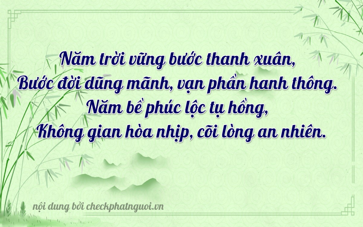 Bài thơ ý nghĩa cho <b>biển số 90B6-00550</b> tại website checkphatnguoi.vn