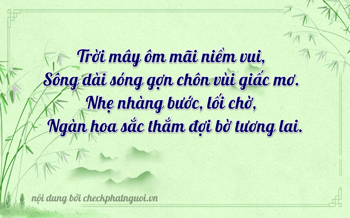 Bài thơ ý nghĩa cho <b>biển số 90C-08311</b> tại website checkphatnguoi.vn