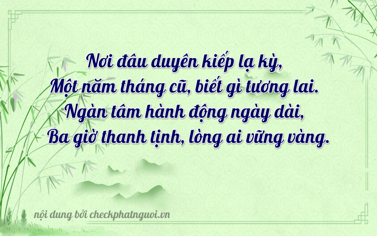 Bài thơ ý nghĩa cho <b>biển số 90C-15103</b> tại website checkphatnguoi.vn