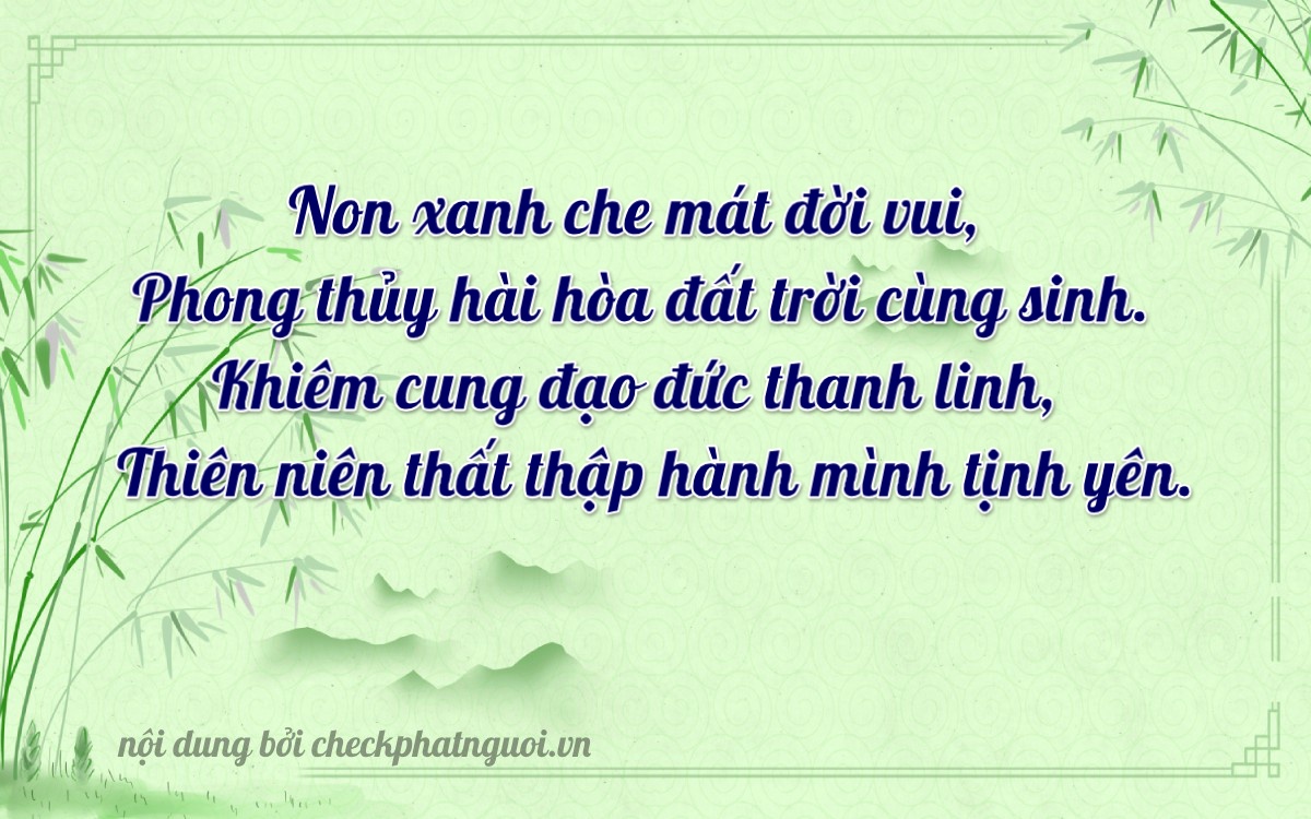 Bài thơ ý nghĩa cho <b>biển số 90D-00402</b> tại website checkphatnguoi.vn