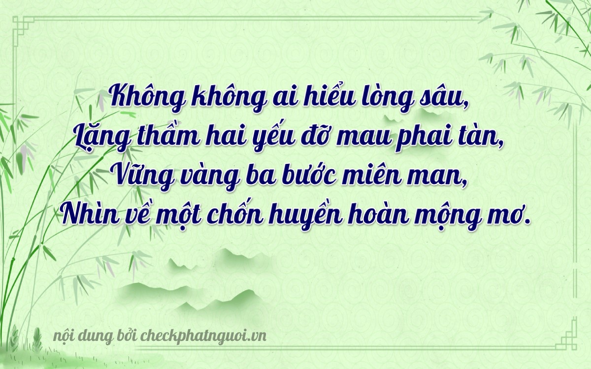 Bài thơ ý nghĩa cho <b>biển số 90E-00039</b> tại website checkphatnguoi.vn