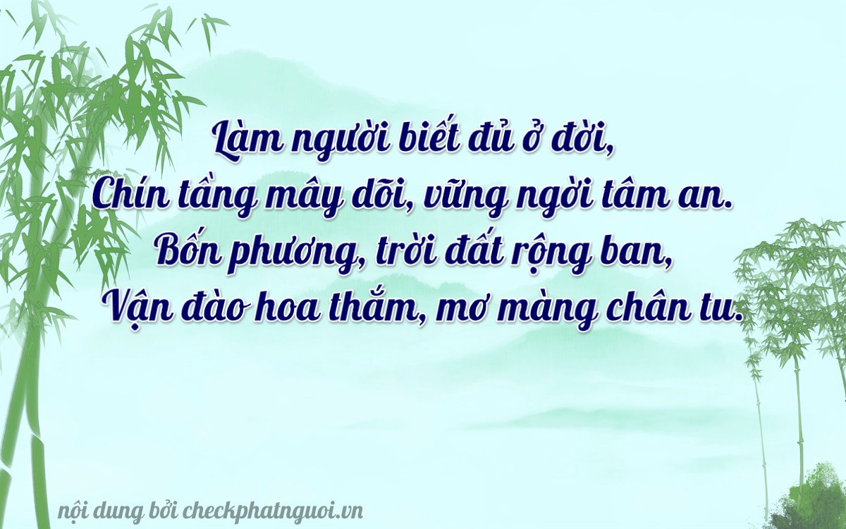 Bài thơ ý nghĩa cho <b>biển số 90H-17949</b> tại website checkphatnguoi.vn