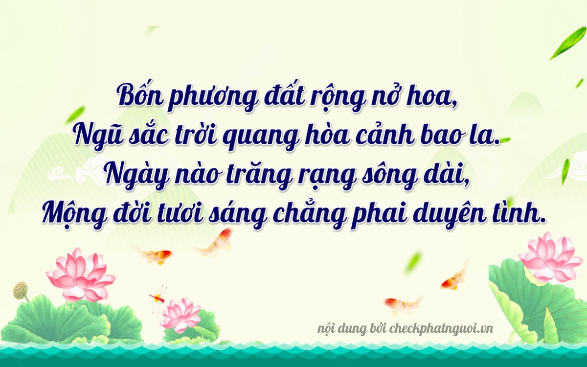 Bài thơ ý nghĩa cho <b>biển số 90H-43846</b> tại website checkphatnguoi.vn