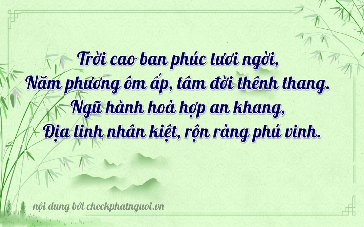 Bài thơ ý nghĩa cho <b>biển số 92A-00502</b> tại website checkphatnguoi.vn