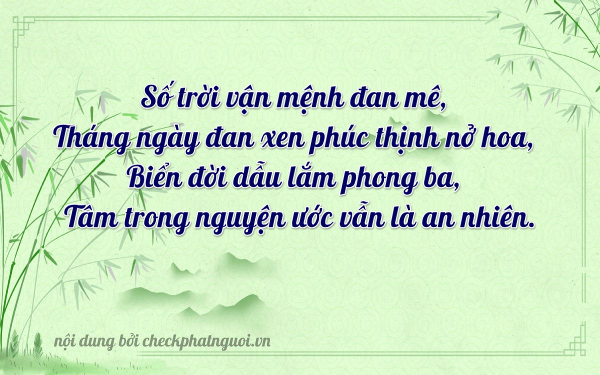 Bài thơ ý nghĩa cho <b>biển số 92A-07580</b> tại website checkphatnguoi.vn
