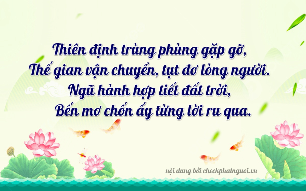 Bài thơ ý nghĩa cho <b>biển số 92A-09229</b> tại website checkphatnguoi.vn