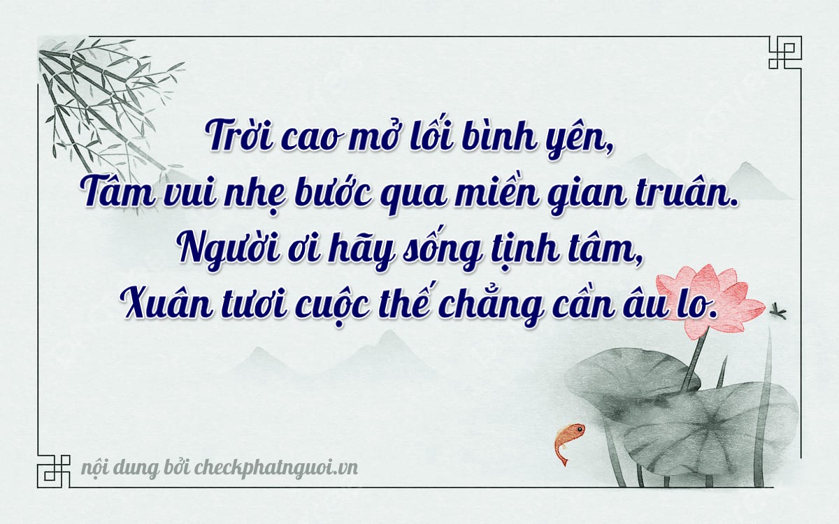 Bài thơ ý nghĩa cho <b>biển số 92A-09822</b> tại website checkphatnguoi.vn