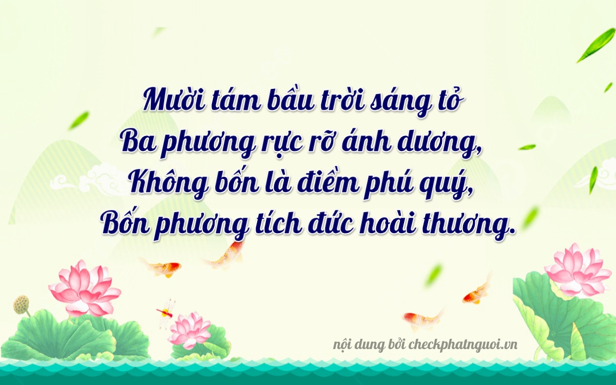 Bài thơ ý nghĩa cho <b>biển số 92A-18304</b> tại website checkphatnguoi.vn