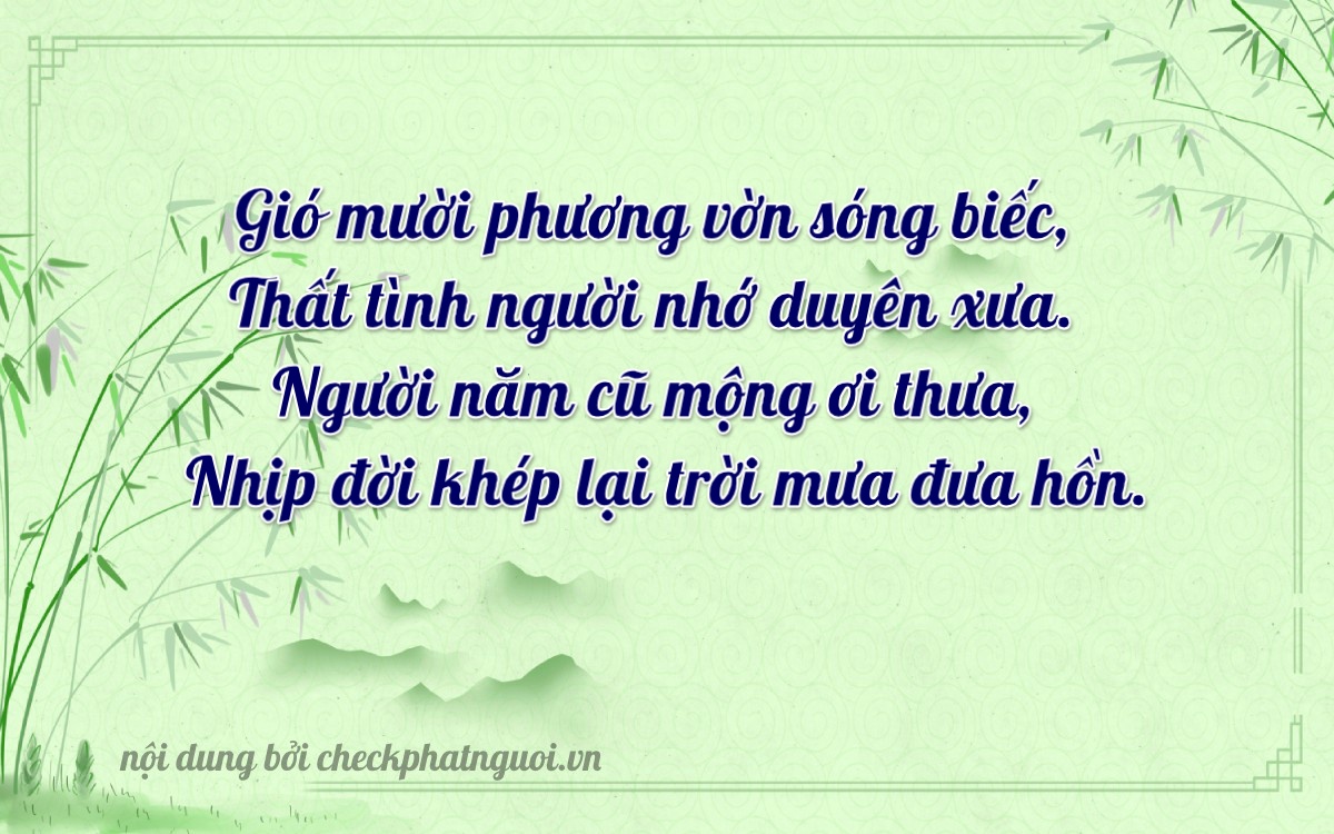 Bài thơ ý nghĩa cho <b>biển số 92A-19752</b> tại website checkphatnguoi.vn