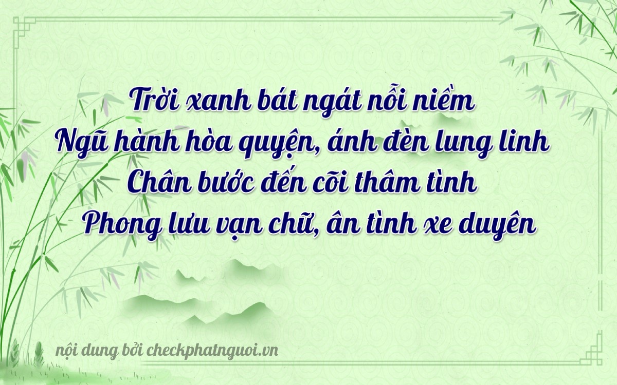 Bài thơ ý nghĩa cho <b>biển số 92A-22168</b> tại website checkphatnguoi.vn
