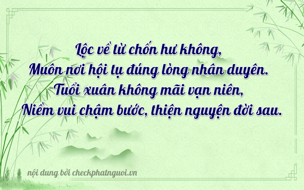 Bài thơ ý nghĩa cho <b>biển số 92A-22700</b> tại website checkphatnguoi.vn