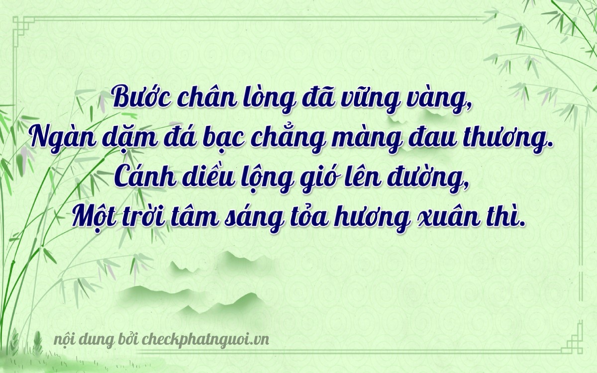 Bài thơ ý nghĩa cho <b>biển số 92A-23304</b> tại website checkphatnguoi.vn