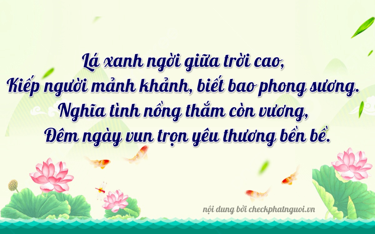 Bài thơ ý nghĩa cho <b>biển số 92A-24497</b> tại website checkphatnguoi.vn