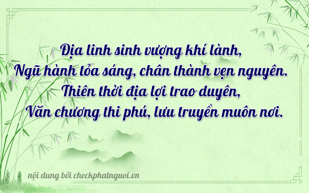 Bài thơ ý nghĩa cho <b>biển số 92A-29037</b> tại website checkphatnguoi.vn