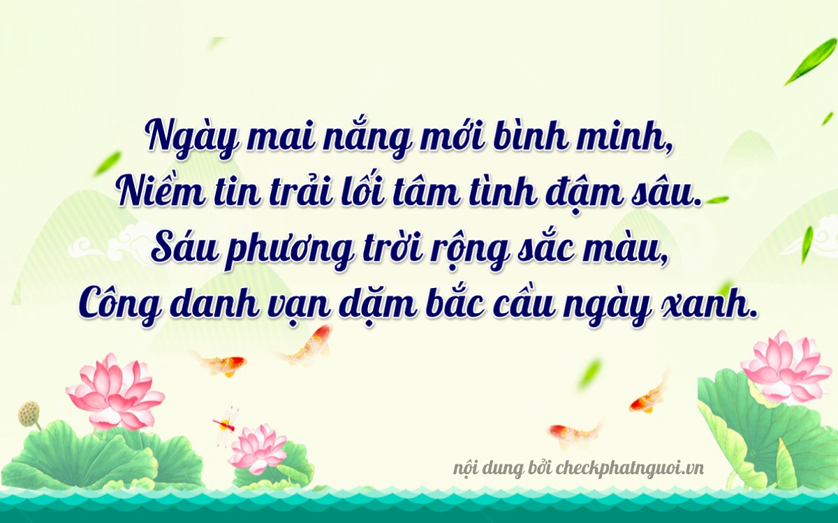 Bài thơ ý nghĩa cho <b>biển số 92A-30860</b> tại website checkphatnguoi.vn