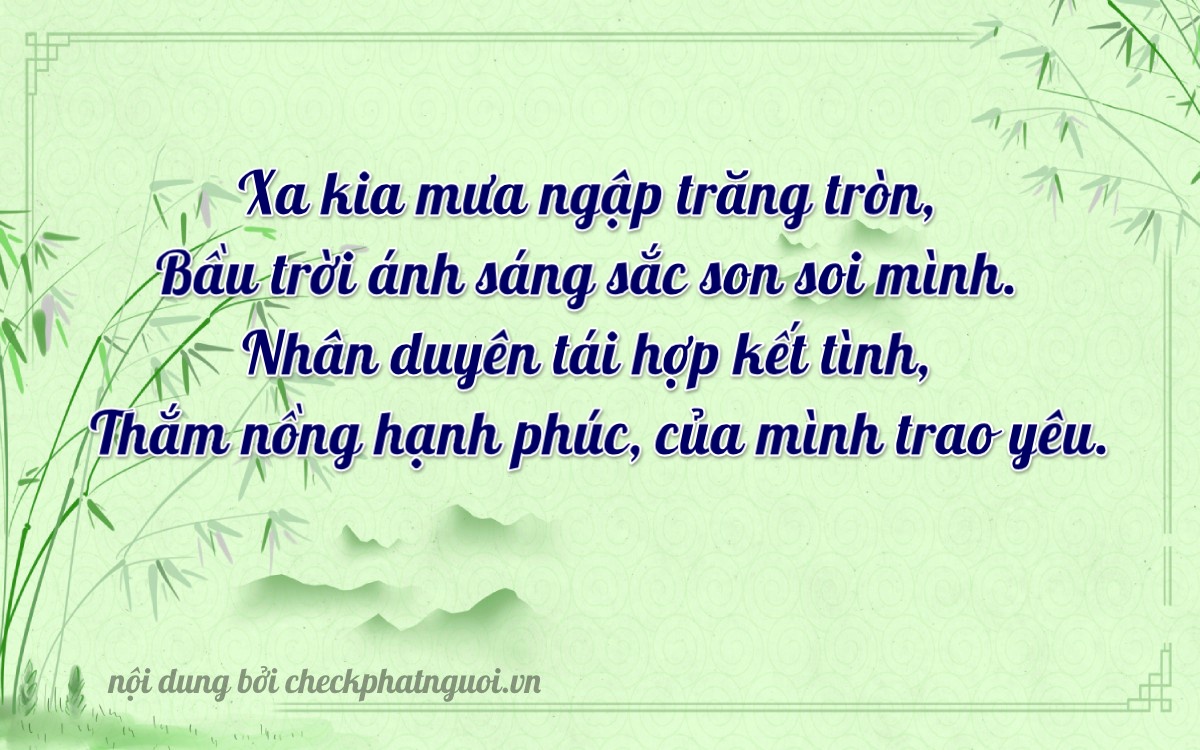 Bài thơ ý nghĩa cho <b>biển số 92A-31211</b> tại website checkphatnguoi.vn