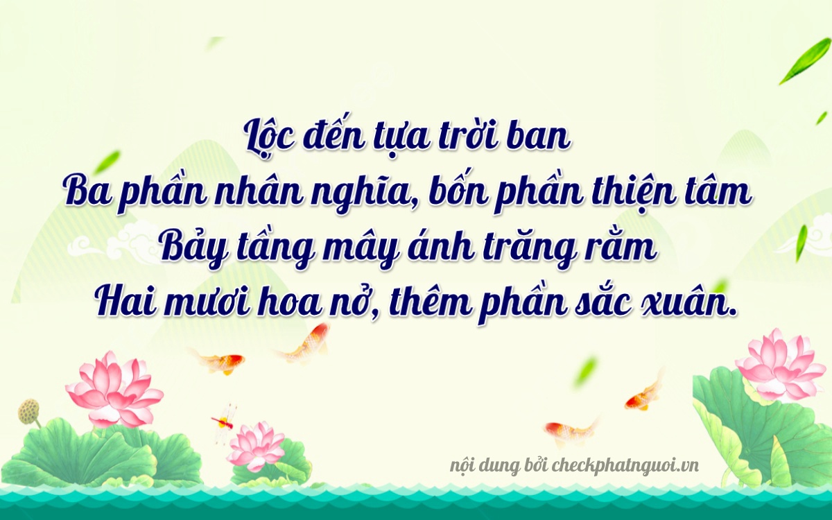 Bài thơ ý nghĩa cho <b>biển số 92A-33472</b> tại website checkphatnguoi.vn