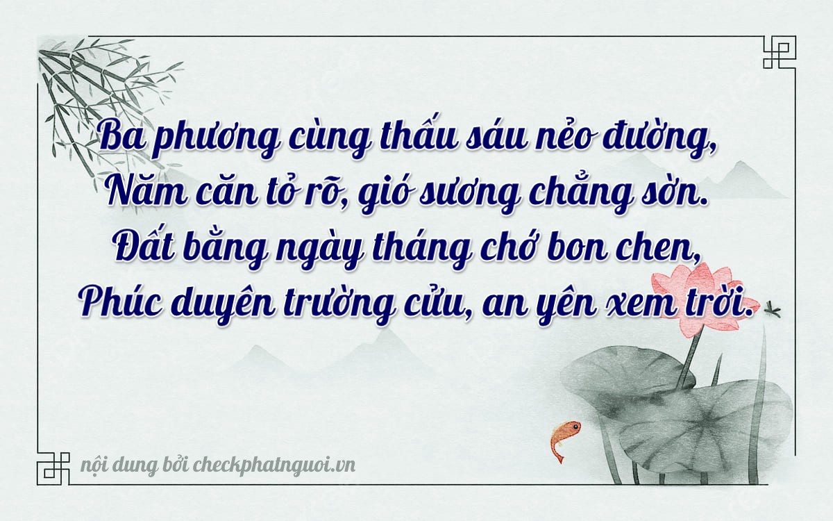 Bài thơ ý nghĩa cho <b>biển số 92A-34035</b> tại website checkphatnguoi.vn