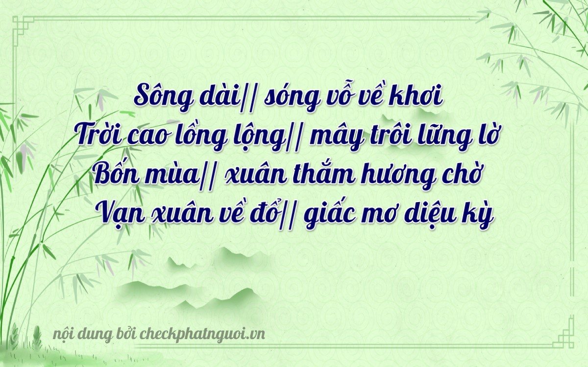 Bài thơ ý nghĩa cho <b>biển số 92A-34407</b> tại website checkphatnguoi.vn