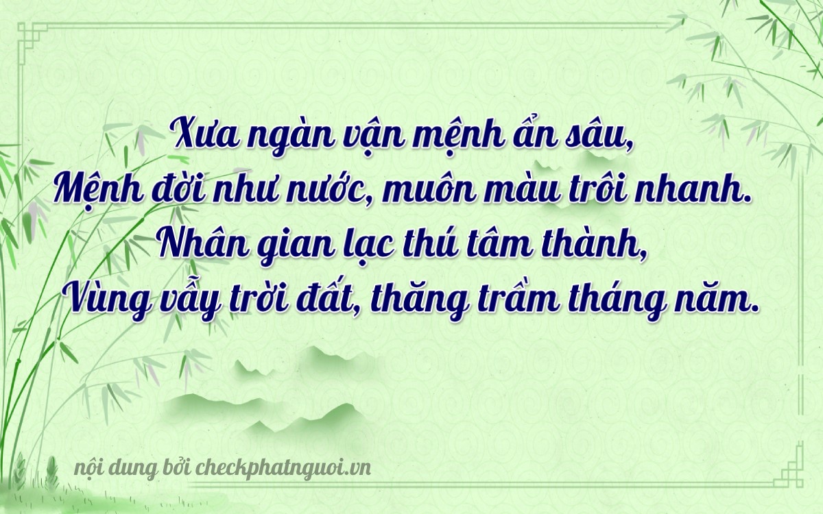 Bài thơ ý nghĩa cho <b>biển số 92A-39326</b> tại website checkphatnguoi.vn