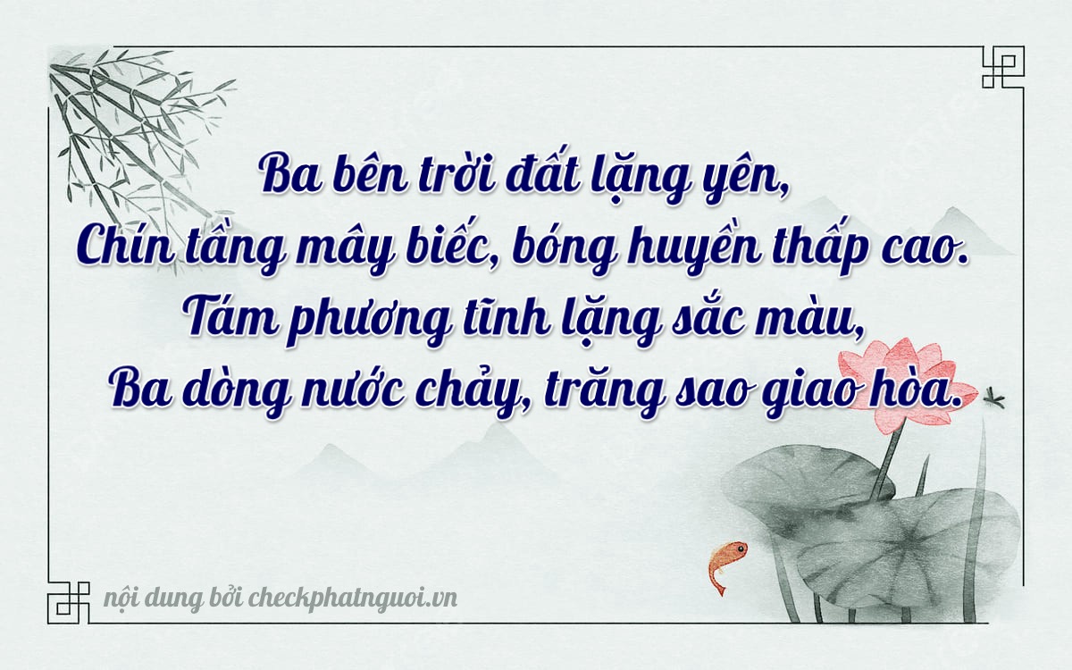 Bài thơ ý nghĩa cho <b>biển số 92A-39836</b> tại website checkphatnguoi.vn