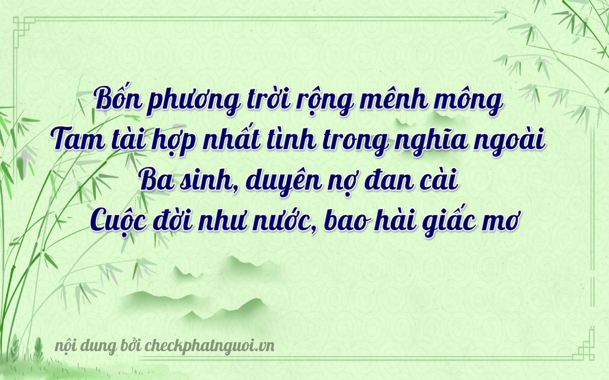 Bài thơ ý nghĩa cho <b>biển số 92A-43343</b> tại website checkphatnguoi.vn