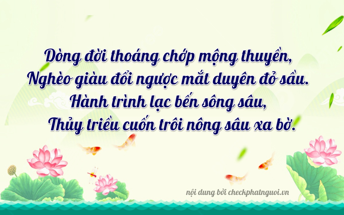 Bài thơ ý nghĩa cho <b>biển số 92A-44944</b> tại website checkphatnguoi.vn