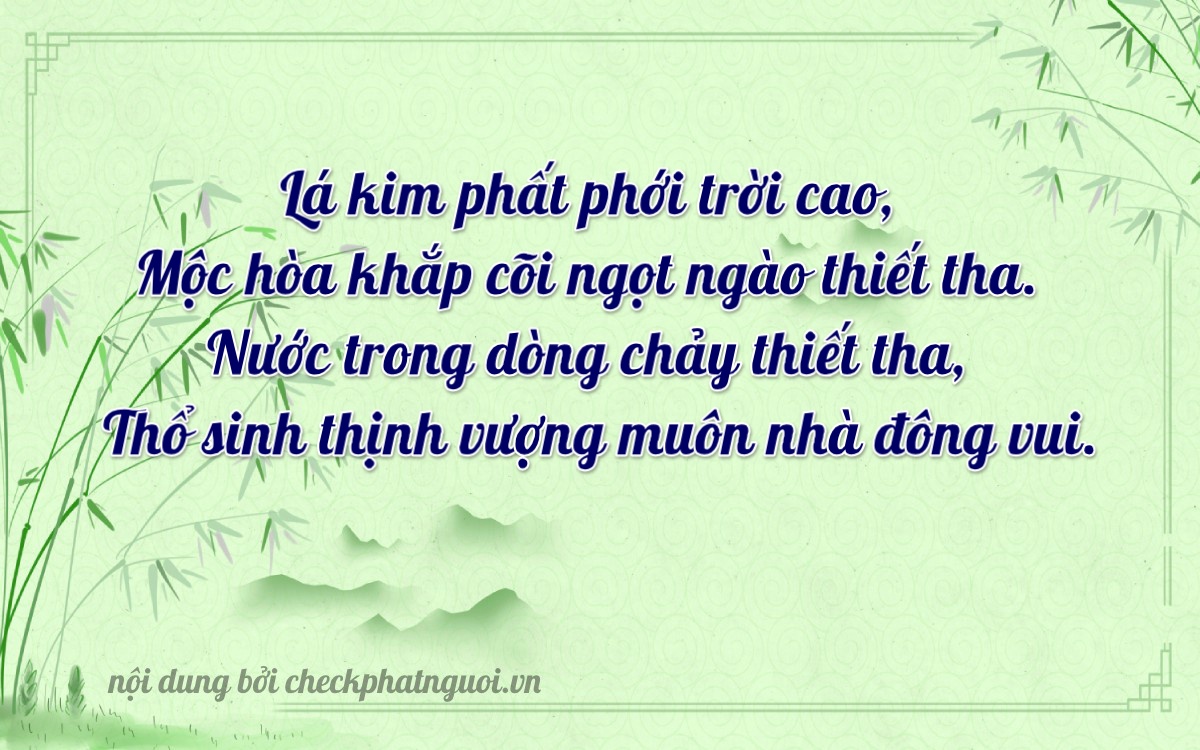 Bài thơ ý nghĩa cho <b>biển số 92A-52360</b> tại website checkphatnguoi.vn
